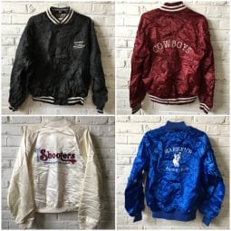 Vintage (satin) baseball jackets by the bundle